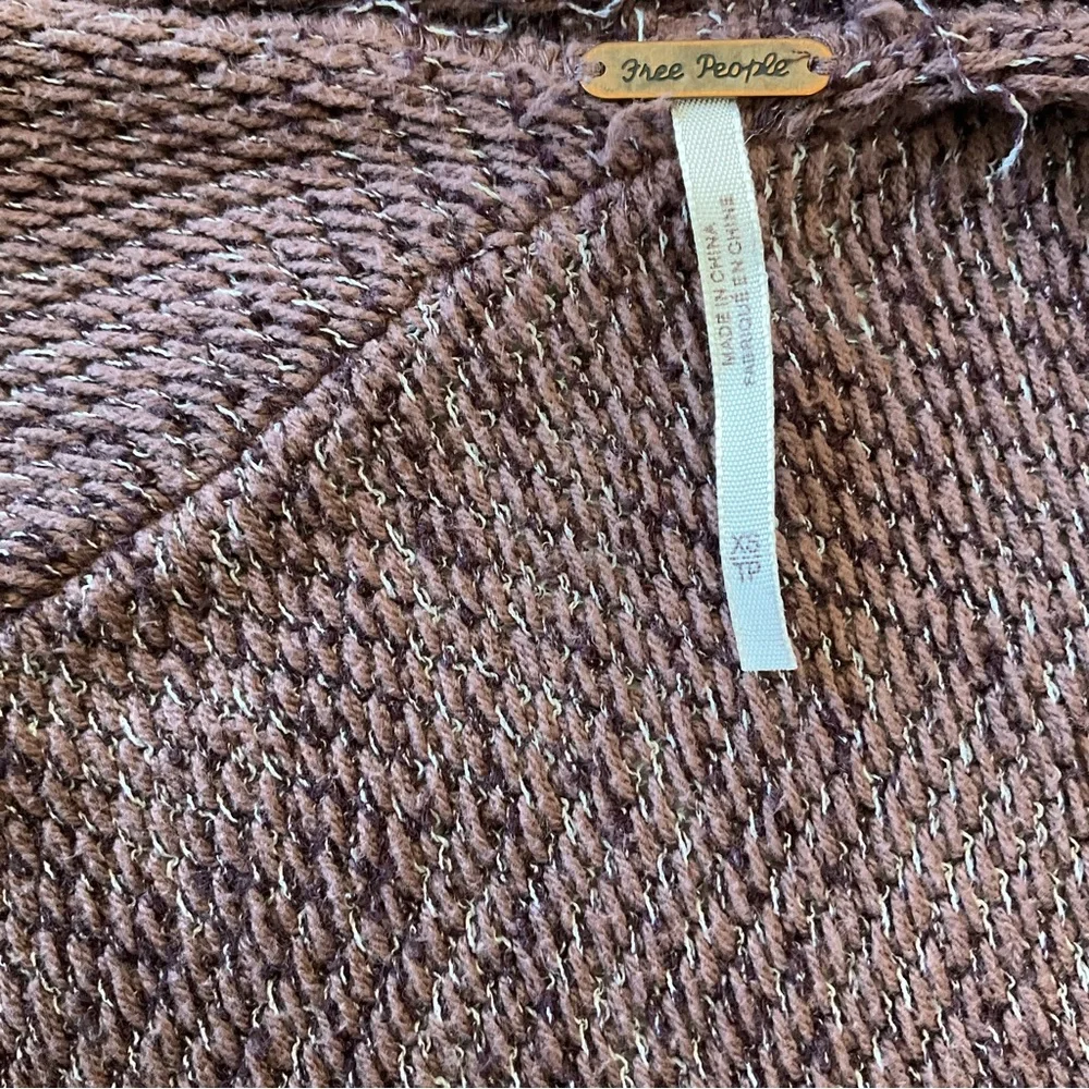 Free People Motions Open Cardigan Purple Size XS
